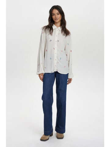 NÜMPH Blouse crème/meerkleurig
