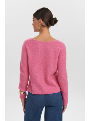 NÜMPH Sweter w kolorze różowym