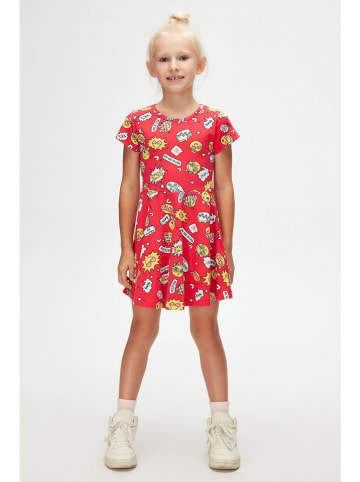 lovetti Kleid in Rot/ Bunt