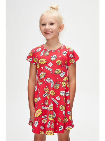lovetti Kleid in Rot/ Bunt