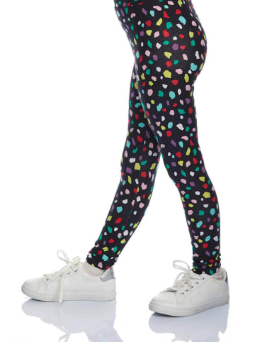 lovetti Legginsy w kolorze czarnym ze wzorem