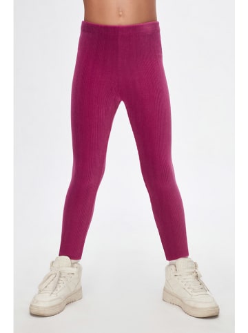 lovetti Legginsy w kolorze ciemnofioletowym