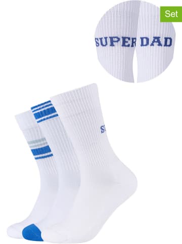 s.Oliver 3er-Set: Socken in Weiß/ Blau