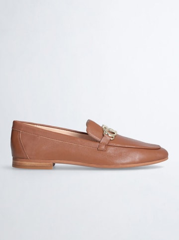 Liu Jo Leren mocassins lichtbruin