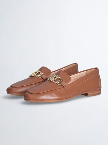 Liu Jo Leren mocassins lichtbruin
