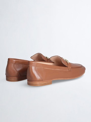 Liu Jo Leren mocassins lichtbruin
