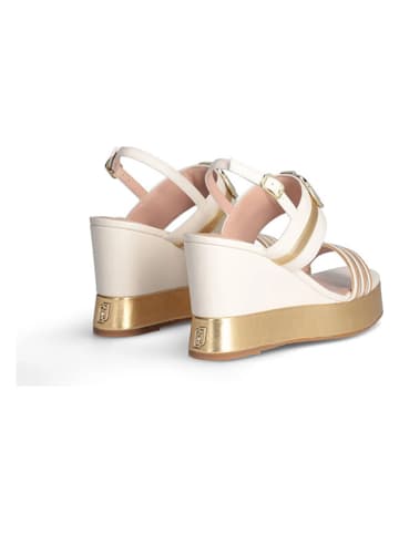 Liu Jo Keilsandaletten in Beige/ Gold