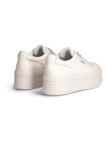 Liu Jo Leder-Sneakers in Creme