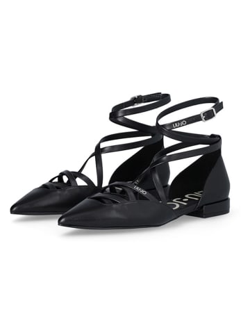 Liu Jo Leder-Ballerinas in Schwarz