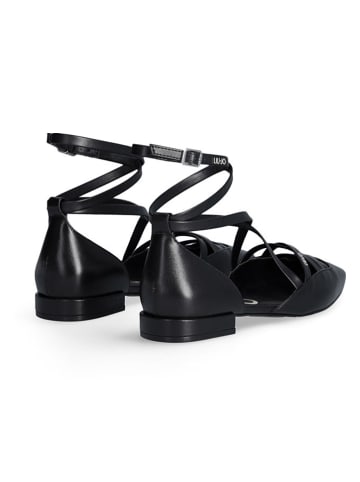 Liu Jo Leder-Ballerinas in Schwarz