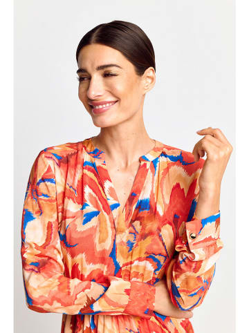 Rich & Royal Kleid in Orange/ Blau
