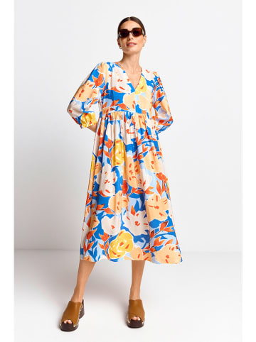 Rich & Royal Kleid in Blau/ Gelb