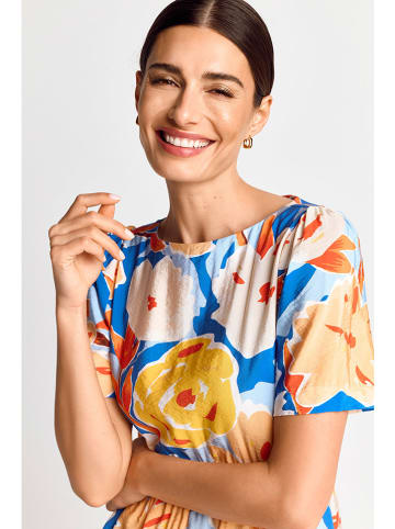 Rich & Royal Jurk blauw/geel