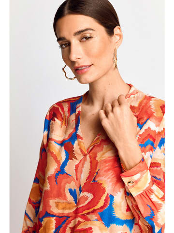 Rich & Royal Bluse in Oange/ Blau