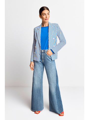 Rich & Royal Blazer in Blau/ Weiß