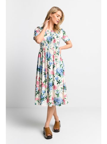 Rich & Royal Kleid in Creme/ Rosa/ Hellblau