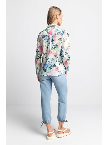 Rich & Royal Bluse in Creme/ Rosa/ Hellblau