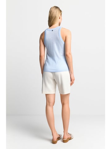 Rich & Royal Lniany top w kolorze błękitnym