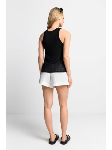 Rich & Royal Lniany top w kolorze czarnym