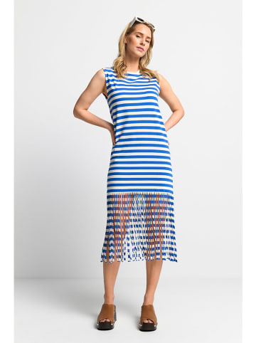 Rich & Royal Kleid in Weiß/ Blau