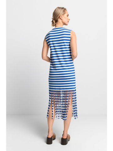 Rich & Royal Kleid in Weiß/ Blau