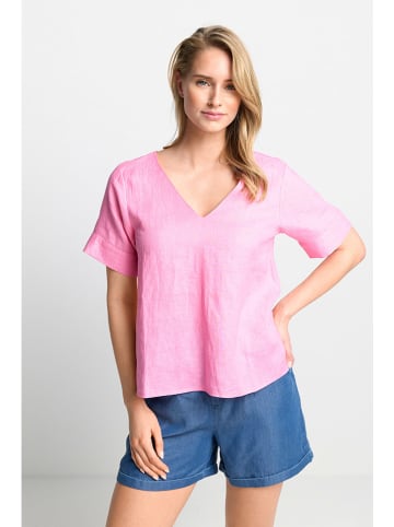 Rich & Royal Leinen-Bluse in Rosa