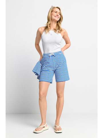 Rich & Royal Shorts in Weiß/ Blau