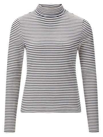 Rich & Royal Longsleeve in Weiß/ Schwarz