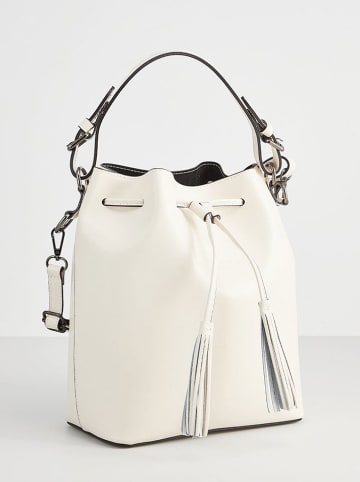 maison héritage PARIS Leder-Henkeltasche "Jila Box" in Creme - (B)26 x (H)29 x (T)13 cm