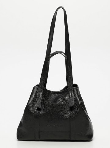 maison héritage PARIS Skórzany shopper bag "Malta" w kolorze czarnym - 52 x 31 cm