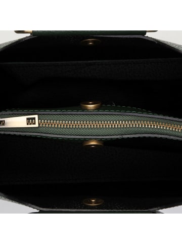 maison héritage PARIS Leder-Henkeltasche "Dalia" in Dunkelgrün - (B)30 x (H)24 x (T)16 cm