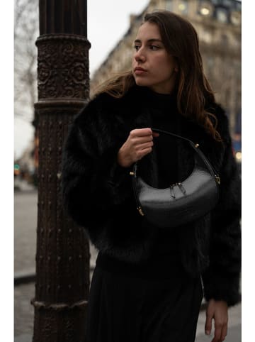 maison héritage PARIS Leder-Schultertasche "Blois" in Schwarz - (B)22 x (H)20 x (T)7 cm