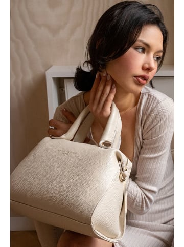 maison héritage PARIS Leder-Henkeltasche "Giulia" in Beige - (B)32 x (H)20 x (T)12 cm