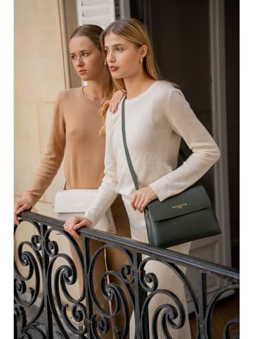 maison héritage PARIS Leder-Umhängetasche "Vaya" in Dunkelgrün - (B)27 x (H)18 x (T)7 cm