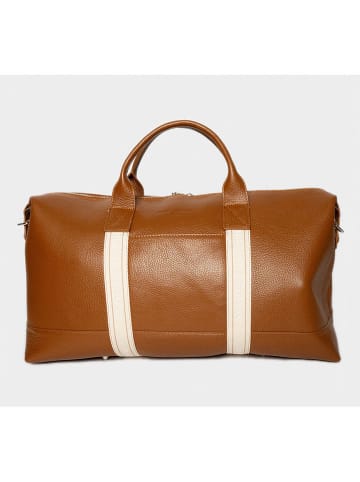 maison héritage PARIS Leder-Weekender "Saul MH" in Hellbraun - (B)53 x (H)35 x (T)18 cm