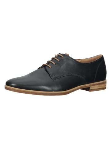 Gabor Leder-Schnürschuhe in Schwarz/ Hellbraun