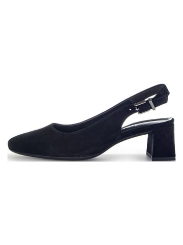 Gabor Leren slingpumps zwart