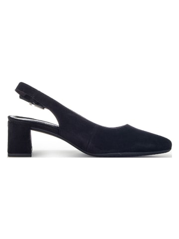 Gabor Leren slingpumps zwart