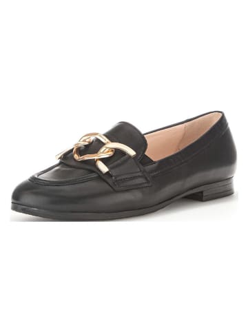 Gabor Leder-Slipper  in Schwarz