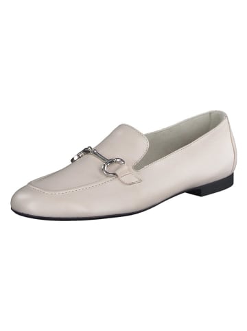 Paul Green Leder-Slipper  in Creme