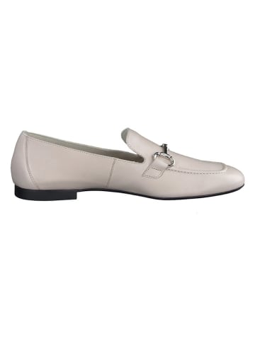 Paul Green Leder-Slipper  in Creme