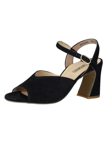 Paul Green Sandały w kolorze granatowym na koturnie