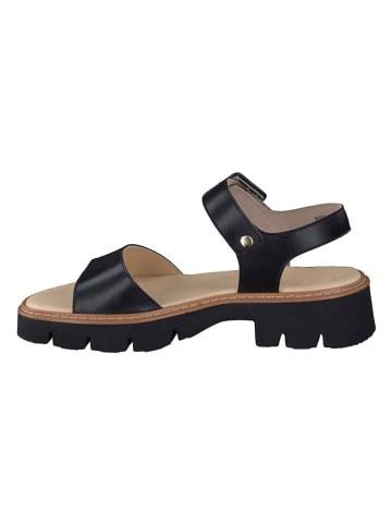 Paul Green Leder-Sandalen in Schwarz