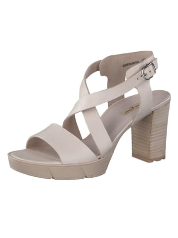 Paul Green Leder-Sandaletten in Beige