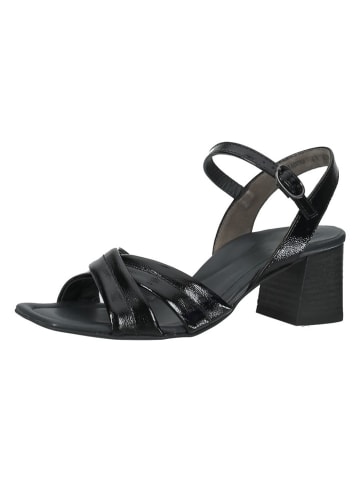 Paul Green Leder-Sandaletten in Schwarz