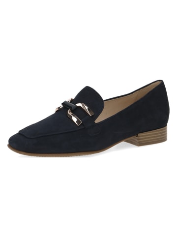 Caprice Leren mocassins donkerblauw