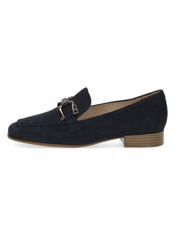 Caprice Leren mocassins donkerblauw