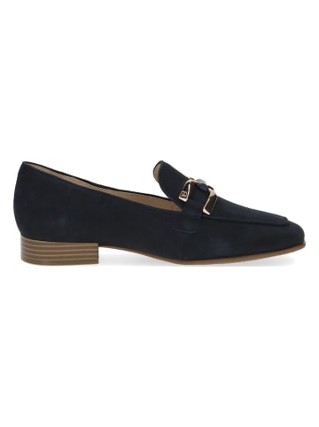Caprice Leren mocassins donkerblauw