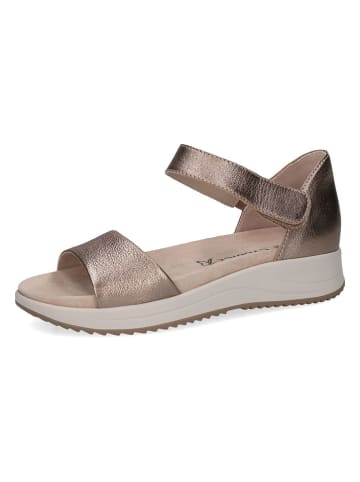 Caprice Leren sandalen lichtbruin