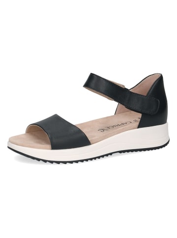 Caprice Leder-Sandalen in Dunkelblau